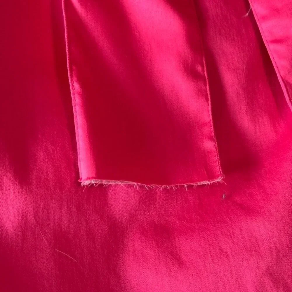 Elizabeth McKay Ruffle Collar Sleeveless Wrap Dress With Gold Button Accent - Picture 13 of 14